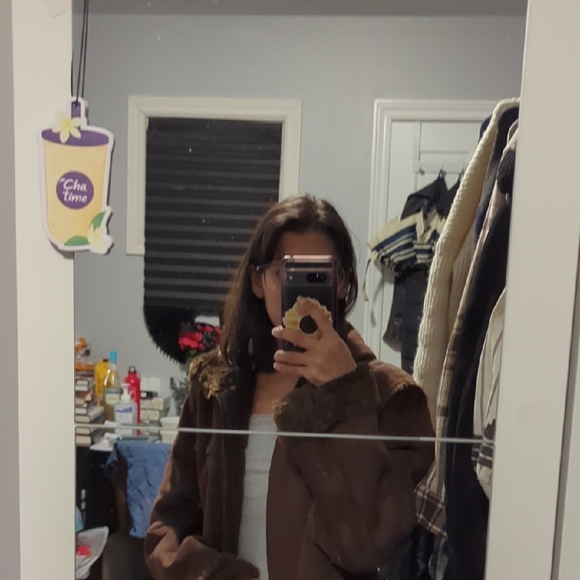 Brown Hooded Trench Coat - Picture 7 of 8